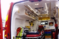 Fracture ouverte pour un ouvrier après avoir pris un tractopelle sur la jambe