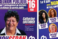 Catherine Couturier, Députée France Insoumise de la Creuse, en visite dans les Ardennes ce jeudi