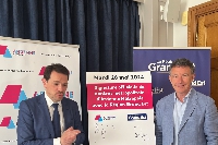 Signature officielle du contrat métropolitain d’Ardenne Métropole avec la région Grand Est .