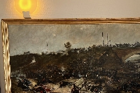 La commune de  Bazeilles participe à  l’acquisition d’un tableau «  le 4e Bataillon de chasseurs bavarois au pont ferroviaire de Bazeilles »  
