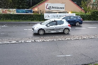 Charleville-Mézières :  trou dans la voirie route de La Francheville 