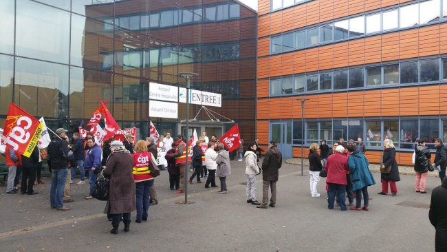 Grève à l'hôpital Manchester de Charleville-Mézières !
