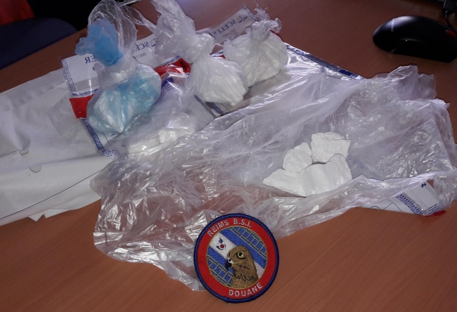 Saisie de 519 grammes de cocaïne par les douaniers de Reims 