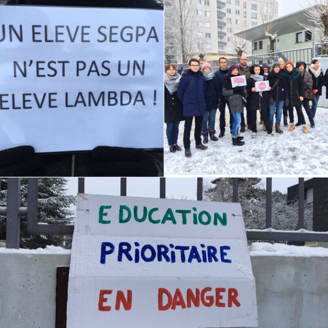 Radio 8 Ardennes  Sedan  les professeurs du collège Le Lac mobilisés