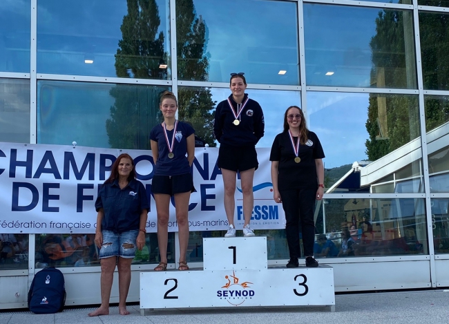 Hockey subaquatique : Manon Morel championne de France en Biathlon 