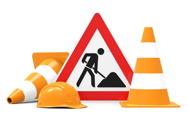 Travaux au giratoire de la zone commerciale Mac Mahon, à Bazeilles