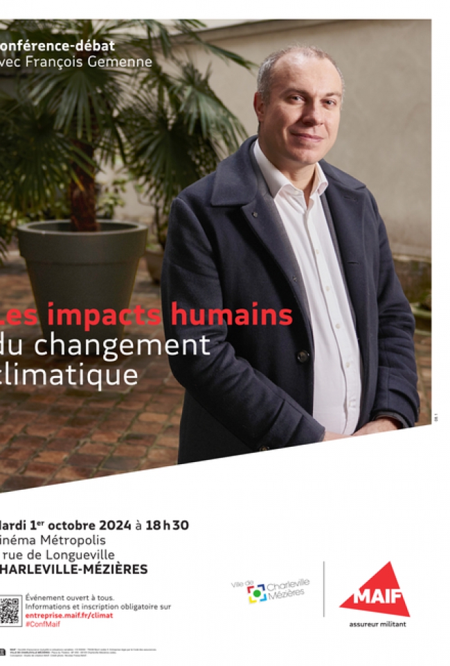 Charleville-Mézières : Conférence sur les impacts humains du dérèglement climatique le 1er octobre prochain