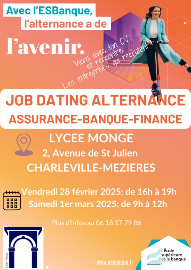 Charleville-Mézières : 670 postes en alternance à pourvoir dans le secteur Banque Assurance dans le Grand Est