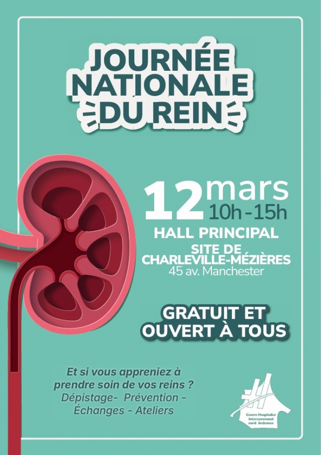 Santé rénale : Le CH Nord Ardennes mobilise pour la Journée Nationale du Rein