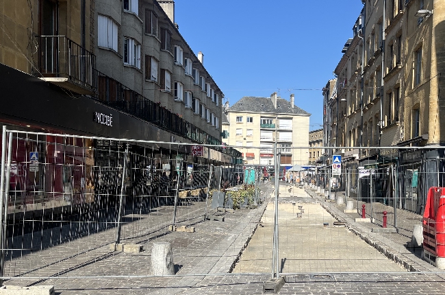Sedan : des travaux de pavage durant plusieurs semaines rue Carnot 