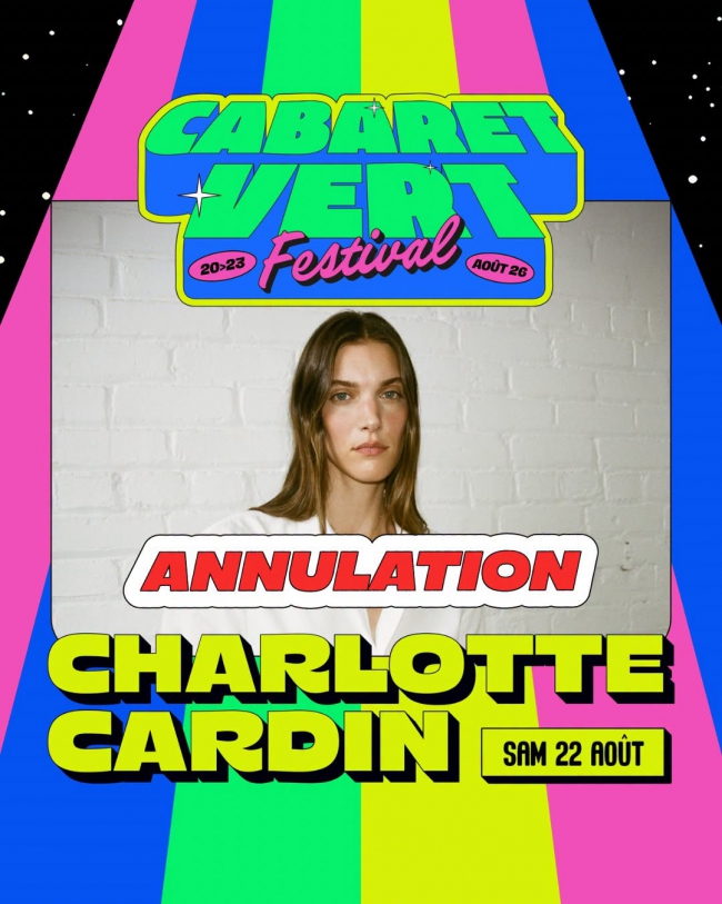 Ardennes : Cabaret Vert 2026 Charlotte Cardin annule sa venue.