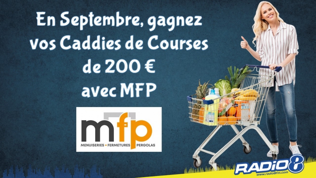En septembre sur RADIO 8, vos caddies de courses de 200 € à gagner !