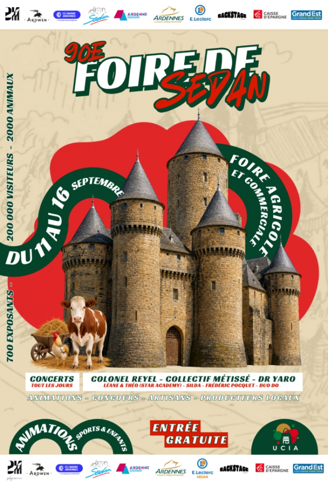 Ardennes : Coup d'envoi ce Vendredi de la 90e Foire de Sedan