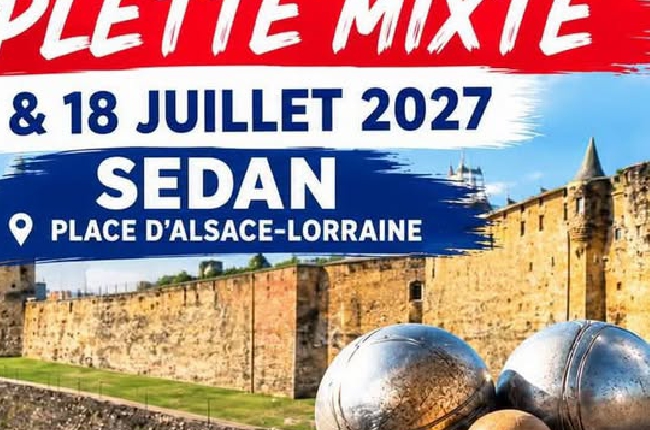 Ardennes : Sedan accueillera le Championnat de France de pétanque triplette mixte en juillet 2027